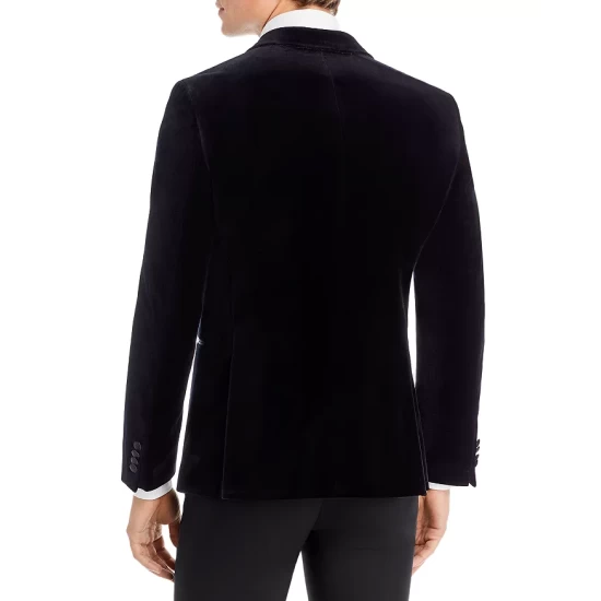 Cheap 😍 BOSS Hutson Velvet Slim Fit Dinner Jacket Black ✨ 4 Cheap 😍 BOSS Hutson Velvet Slim Fit Dinner Jacket Black ✨ - Image 2