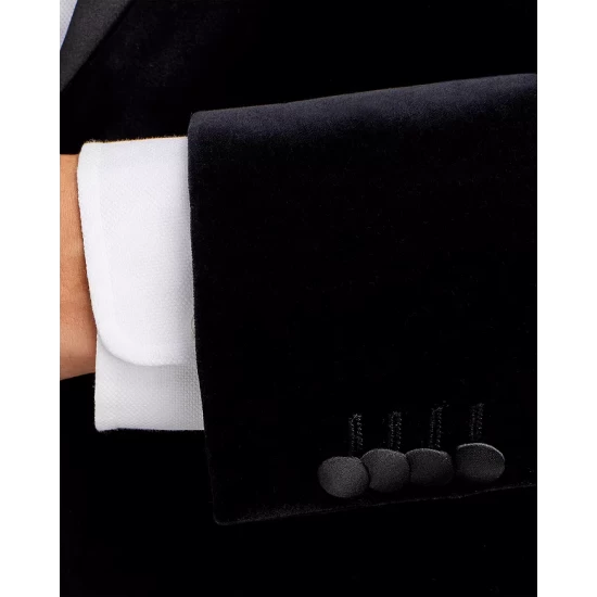 Cheap 😍 BOSS Hutson Velvet Slim Fit Dinner Jacket Black ✨ 6 Cheap 😍 BOSS Hutson Velvet Slim Fit Dinner Jacket Black ✨ - Image 4