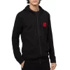 Deals 🤩 HUGO Daple French Terry Zip Front Hoodie Dark Blue 🤩 -Hugo Boss Shop unnamed file