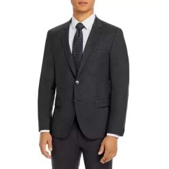 Brand new ✔️ HUGO BOSS Arti Stretch Wool Extra Slim Fit Suit Jacket Charcoal 👍