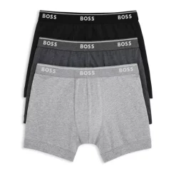 Best reviews of ✔️ BOSS Classic Cotton Boxer Briefs, Pack Of 3 Light Gray/ Gray/ Black 👍