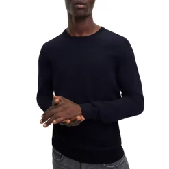 Deals 💯 BOSS Leno-P Slim Fit Wool Crewneck Sweater Dark Blue 🎉 -Hugo Boss Shop unnamed file 105