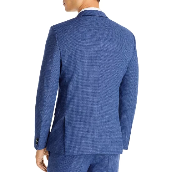 Best Pirce ๐ HUGO Arti Tonal Micro Check Extra Slim Fit Suit Jacket Turquoise/aqua โญ 5 Best Pirce ๐ HUGO Arti Tonal Micro Check Extra Slim Fit Suit Jacket Turquoise/aqua โญ - Image 3
