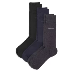 New 🧨 BOSS Unicolor Logo 🧦 Socks - Pack Of 3 Navy/gray/black 🤩