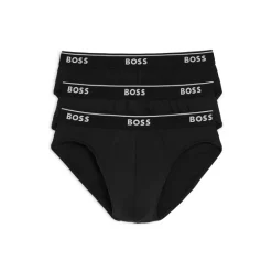Coupon 🛒 BOSS Classic Cotton Briefs, Pack Of 3 Black 🛒