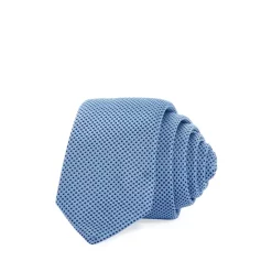 Best Sale ⌛ BOSS Micro Polka Dot Silk Tie Navy 🔔