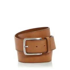Promo 🧨 BOSS Hugo Boss Men's Burnished Leather Belt Medium Brown ⭐
