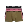 Best Pirce ⌛ BOSS Power Cotton Blend Trunks, Pack Of 3 Black/pink/green 😉 -Hugo Boss Shop unnamed file 1177