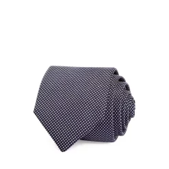 Hot Sale ✔️ HUGO Micro Stitch Classis Silk Tie Dark Bu 😉