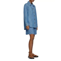 Brand new ⭐ BOSS Scalloped Hem Denim Shorts In Blue 😉 -Hugo Boss Shop unnamed file 1194