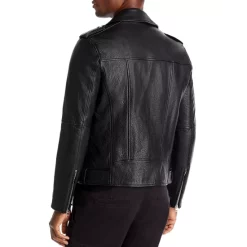 Buy 🔔 HUGO Lowis Leather Jacket Black 🌟 -Hugo Boss Shop unnamed file 124