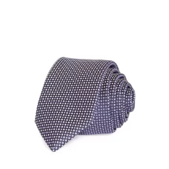 Cheap 😉 BOSS Micro Check & Diamond Grid Skinny Tie Dark Blue 🎉