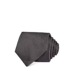 Hot Sale ✨ HUGO Solid Silk Skinny Tie Black ❤️