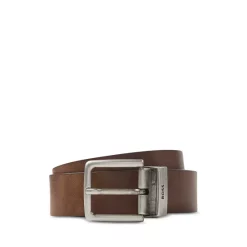Deals โค๏ธ BOSS Hugo Boss Men's Omar Leather Belt Medium Brown ๐ฅ