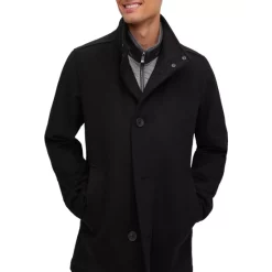Wholesale ⌛ BOSS H-Coxtan-224 1024403 Wool & Cashmere Attached Bib 🧥 Coat Dark Blue 🛒 -Hugo Boss Shop unnamed file 13