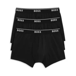 Flash Sale 🎁 BOSS Classic Cotton Trunks, Pack Of 3 Black 💯