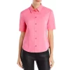 Deals 😉 BOSS Bashinea Short Sleeve Button Down 👚 Shirt Pink 🌟 -Hugo Boss Shop unnamed file 1358