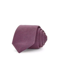 Wholesale 💯 HUGO Micro Grid Silk Skinny Tie Open Pink 🛒