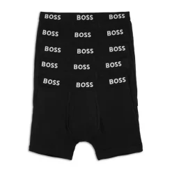 Deals 💯 BOSS Authentic Boxer Briefs, Pack Of 5 Black 👏