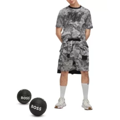 Cheapest 🤩 BOSS NBA Slam_Camo_NBA 102443 Cotton Printed Regular Fit Drawstring Shorts Open Green ⌛ -Hugo Boss Shop unnamed file 1425