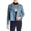 Coupon 👍 BOSS Saleli Leather Jacket Open Blue 🧨 -Hugo Boss Shop unnamed file 143