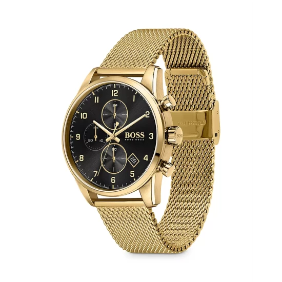 Coupon ๐ BOSS Hugo Boss Skymaster Chronograph, 44mm Black/gold ๐ 4 Coupon ๐ BOSS Hugo Boss Skymaster Chronograph, 44mm Black/gold ๐ - Image 2