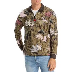 Outlet ๐ HUGO BOSS Dloral Floral Quarter Zip Jacket Open Miscellaneous ๐