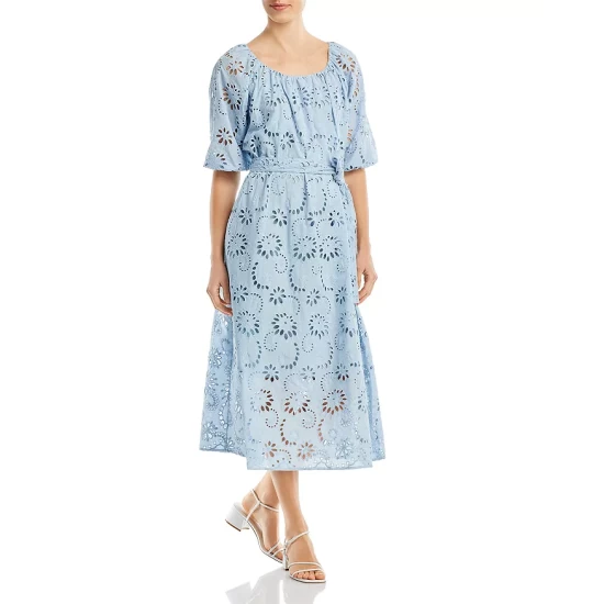 Discount ๐ฏ BOSS Dolara Cotton ๐ Dress Blue Dust Fantasy ๐ 3 Discount ๐ฏ BOSS Dolara Cotton ๐ Dress Blue Dust Fantasy ๐