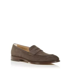 Coupon 🔔 BOSS Men's Honord Apron Toe Penny Loafers Dark Brown ⌛