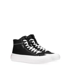Hugo Boss Shop 18 Flash Sale π HUGO BOSS Men's Dyer Hito Nybm 10221 Lace Up High Top π Sneakers Black π€©