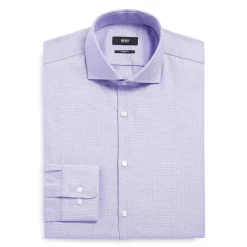 Coupon 💯 BOSS Mark Sharp Fit – Regular Fit 👗 Dress 👚 Shirt Lavender 😉