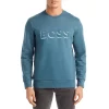 Cheap 🔥 BOSS Stadler Logo Relaxed Fit Sweatshirt Turquoise/aqua 😀 -Hugo Boss Shop unnamed file 1549