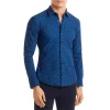 Cheapest 🧨 BOSS Roan Patterned Slim Fit 👗 Dress 👕 Shirt Dark Blue 👍 -Hugo Boss Shop unnamed file 1553