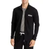 Deals 🥰 BOSS Ease Cotton Logo Print Full Zip Jacket Regular Fit Black 🔥 -Hugo Boss Shop unnamed file 156