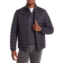 Cheap ✨ BOSS Chorus Quilted Jacket Dark Grey 💯