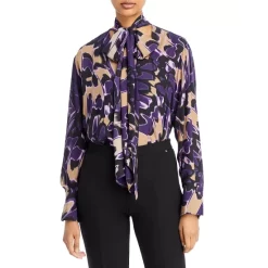 Wholesale 🔔 BOSS Ilmaia Abstract Print Blouse Black Fantasy ✨