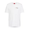 Outlet 😍 HUGO Dain Regular Fit Short Sleeve Logo Tee White 🌟 -Hugo Boss Shop unnamed file 1687