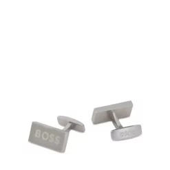 Wholesale 🌟 BOSS Hugo Boss Boss Logo Cufflinks Silver ✔️