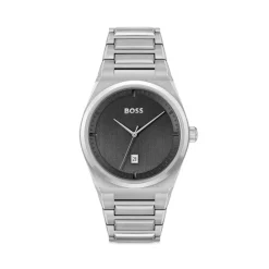 Discount 💯 BOSS Hugo Boss Steer ⌚ Watch, 42mm Gray/silver 🔥