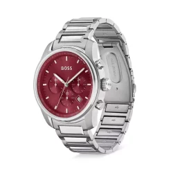 Cheapest 💯 BOSS Hugo Boss Trace Chronograph, 44mm Red/silver ⌛ -Hugo Boss Shop unnamed file 1734