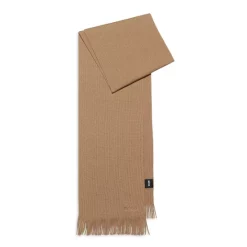 Hot Sale 😍 BOSS Hugo Boss Albas Wool Scarf Medium Beige 👍