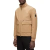 Deals 🛒 BOSS Conte Stand Collar Jacket Medium Beige 😉 -Hugo Boss Shop unnamed file 1739