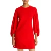 Flash Sale ⌛ BOSS Dageta Balloon Sleeve 👗 Dress Burnt Red ✔️ -Hugo Boss Shop unnamed file 187
