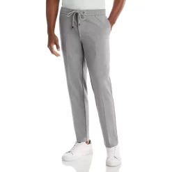 Cheap 🤩 BOSS Banks Slim Fit Tapered Drawstring Pants Silver 👍