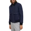 Cheapest 🔥 HUGO Bavi Aviator Jacket Dark Blue 👏