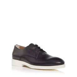 Discount ⭐ BOSS Men's Jerrard Plain Toe Oxfords Dark Blue 🧨