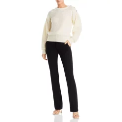 Cheapest 👏 BOSS Fernas Crystal Button Puff Sleeve Sweater Soft Cream ⭐ -Hugo Boss Shop unnamed file 246