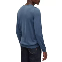Hot Sale 🛒 BOSS Leno-P Slim Fit Wool Crewneck Sweater Bering Sea 🌟 -Hugo Boss Shop unnamed file 270