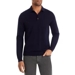 Hot Sale 😍 BOSS Lancione Long Sleeve Polo 👚 Shirt Dark Blue ⭐ -Hugo Boss Shop unnamed file 28