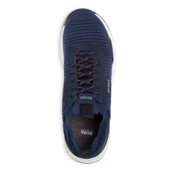 Best Sale 💯 Hugo Boss Men's Titanium Knit Low Top 👟 Sneakers Navy 🤩 -Hugo Boss Shop unnamed file 350